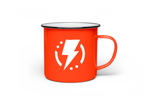 Olympus Enamel Mug